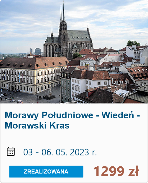 Brno, Morawy południowe, Wiedeń, Morawski Kras